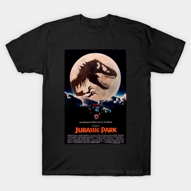 Jurassic park retro art T-Shirt by SAN ART STUDIO 